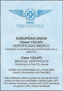 Certificado Médico Classe 1